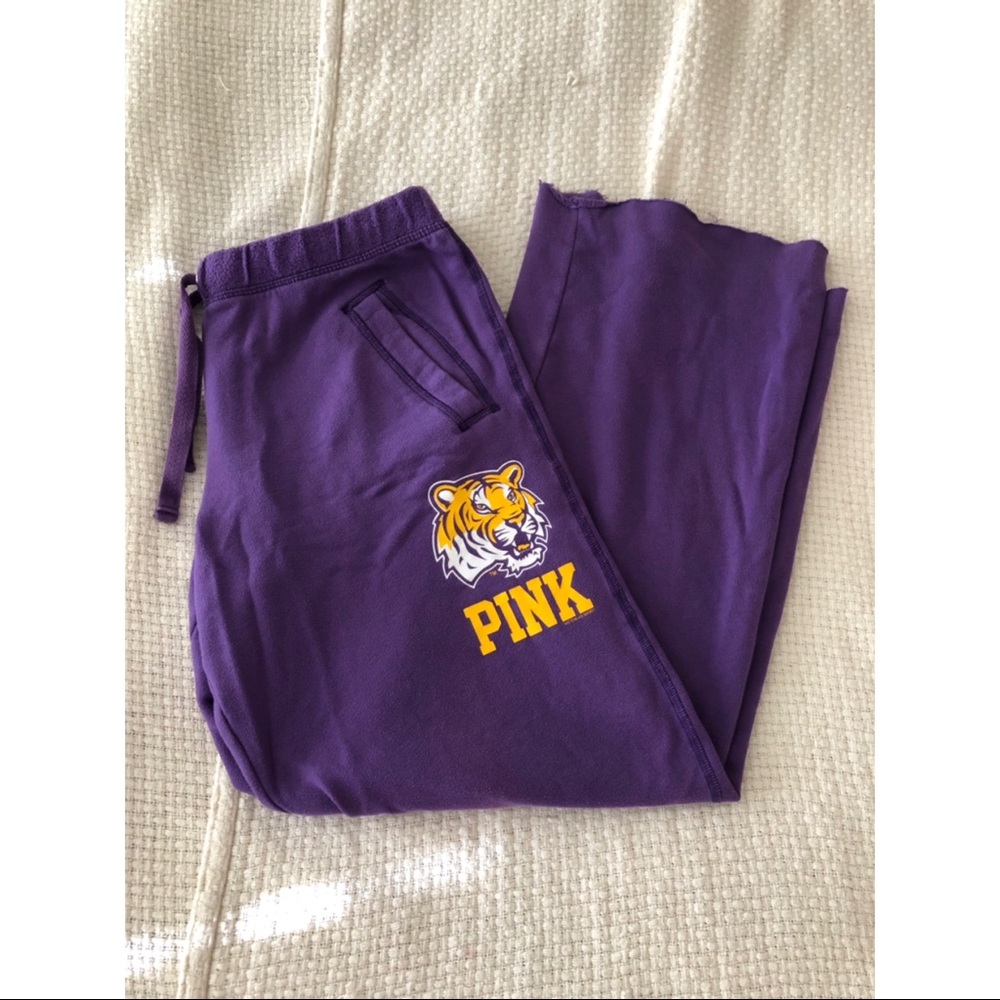 PINK LSU Sweatpants w/ pockets